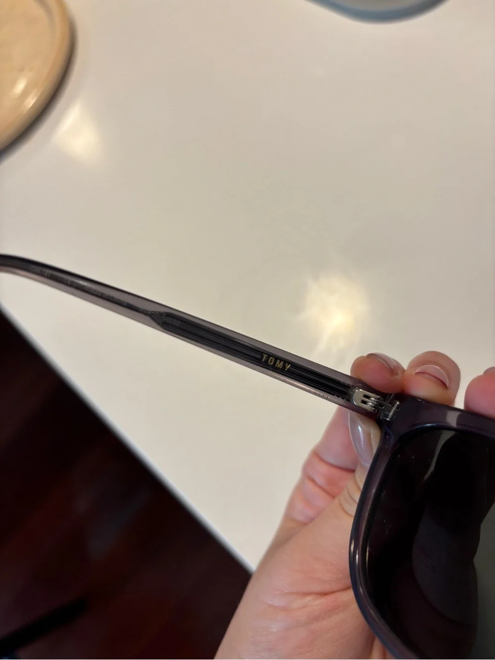 GENTLE MONSTER Tomy Translucent Gray Frame Sunglasses with Dark Lenses